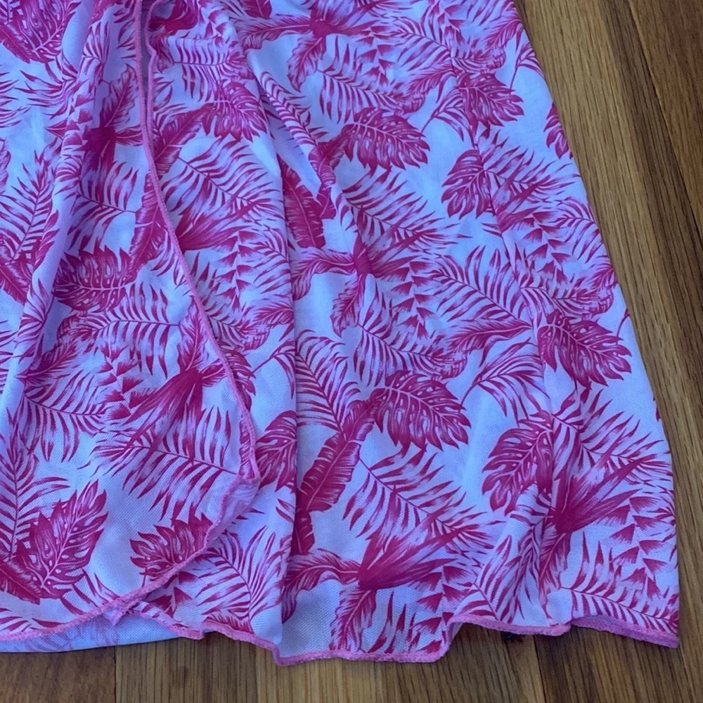 SHEIN Girls Pink and White Floral Coverup Size 14Y